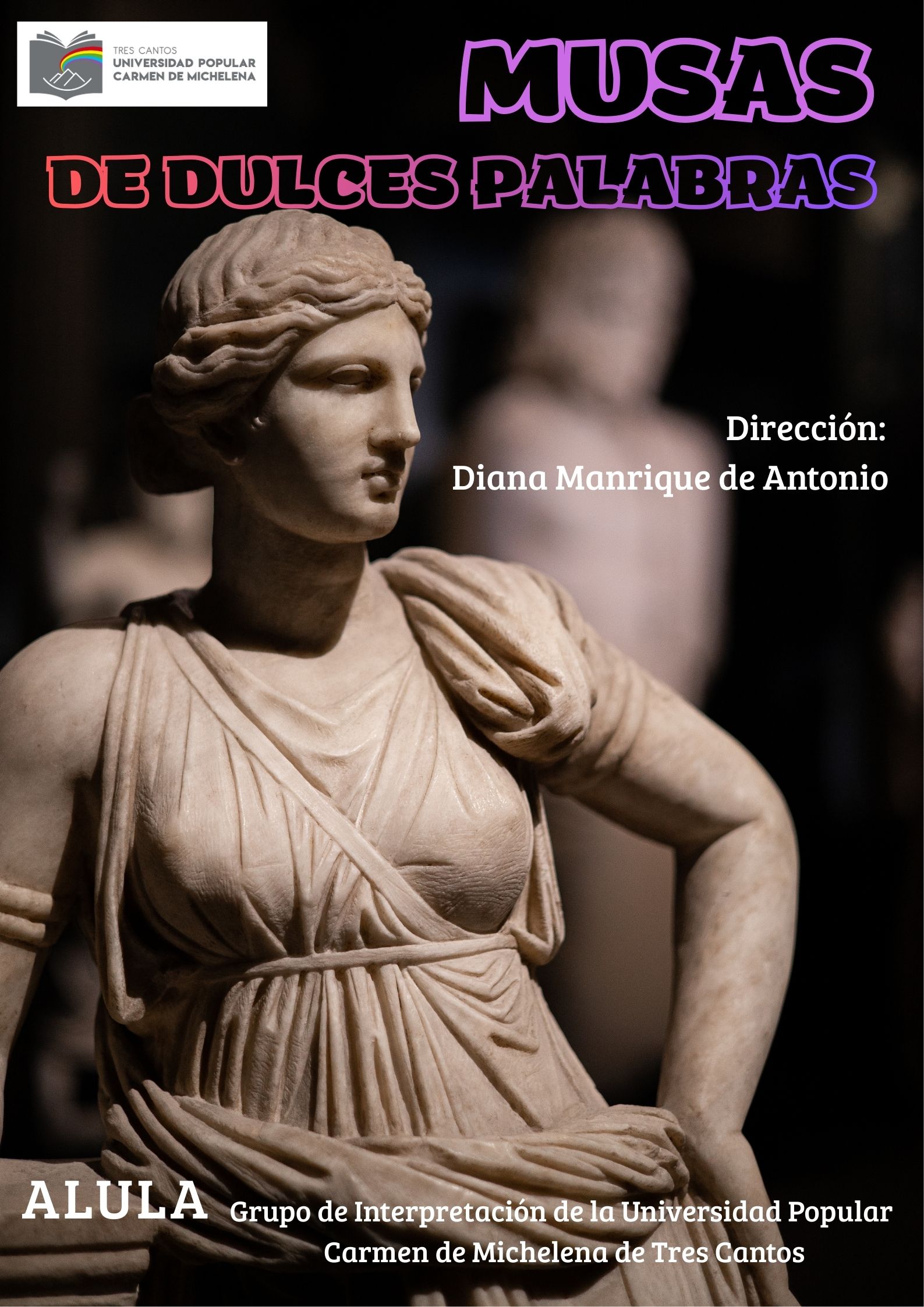 cartel MUSAS DE DULCES PALABRAS